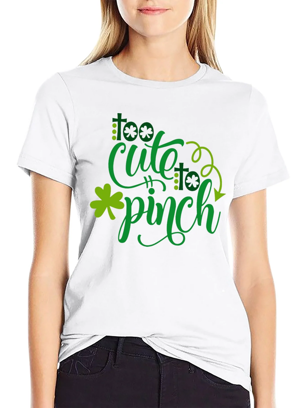 Too Cute to Pinch St. Patricks Day Graphic Tee product image 9
