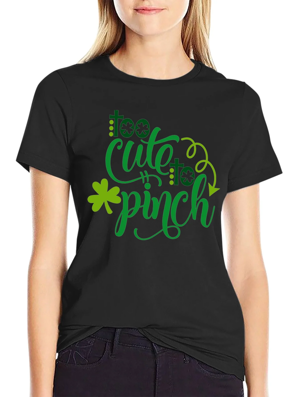 Too Cute to Pinch St. Patricks Day Graphic Tee product image 4