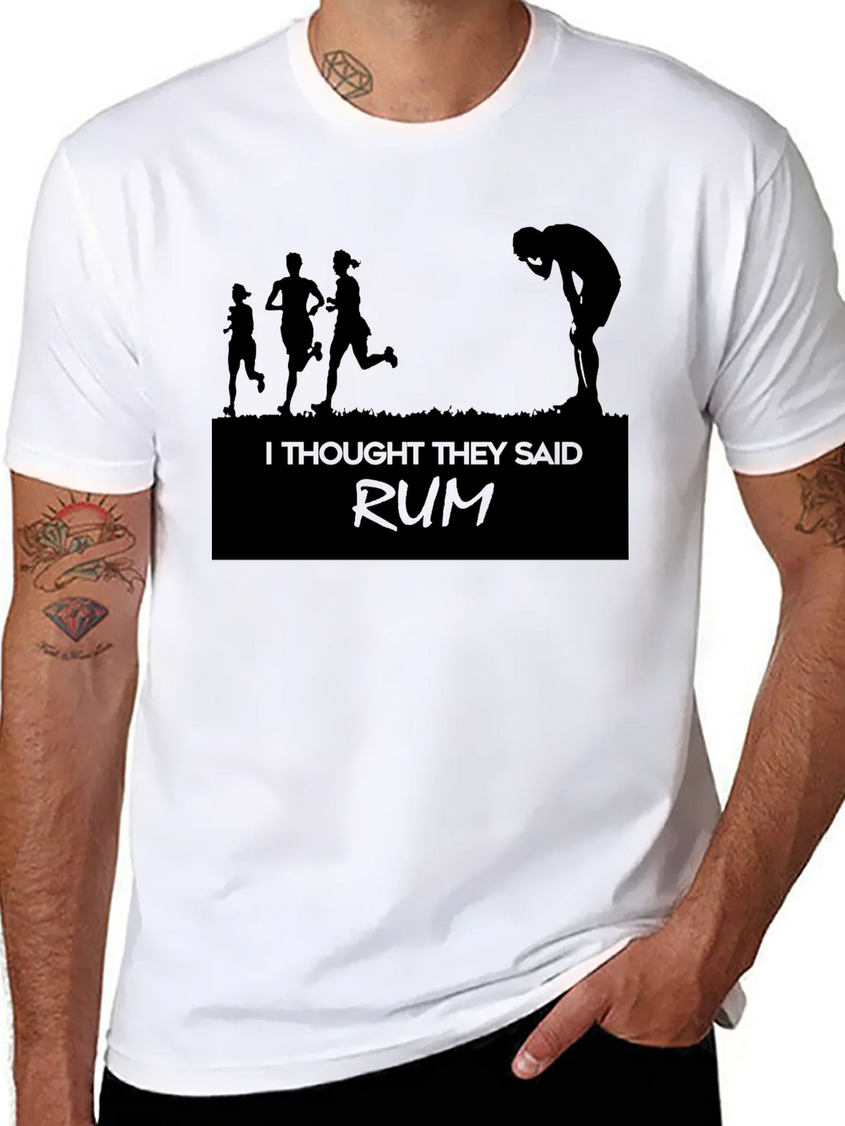 Funny Running Shirt - I Thought They Said Rum product image 10