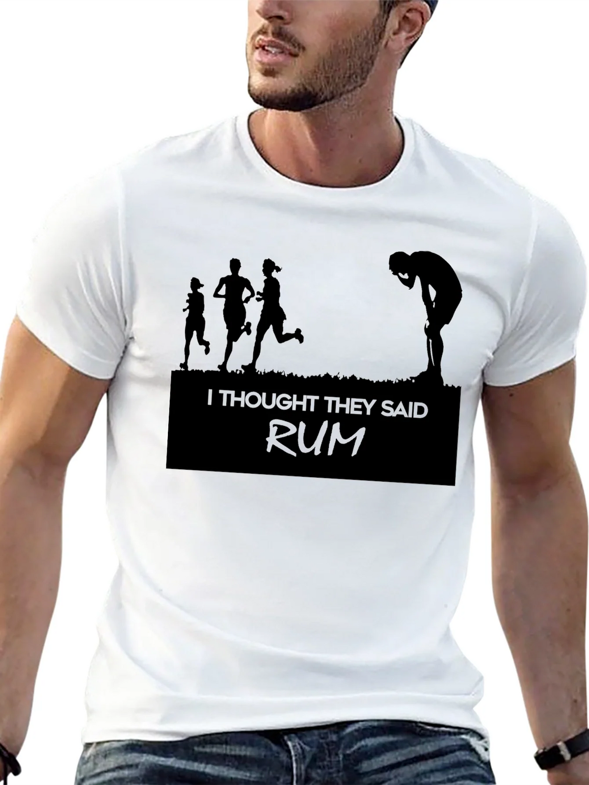 Funny Running Shirt - I Thought They Said Rum product image 4
