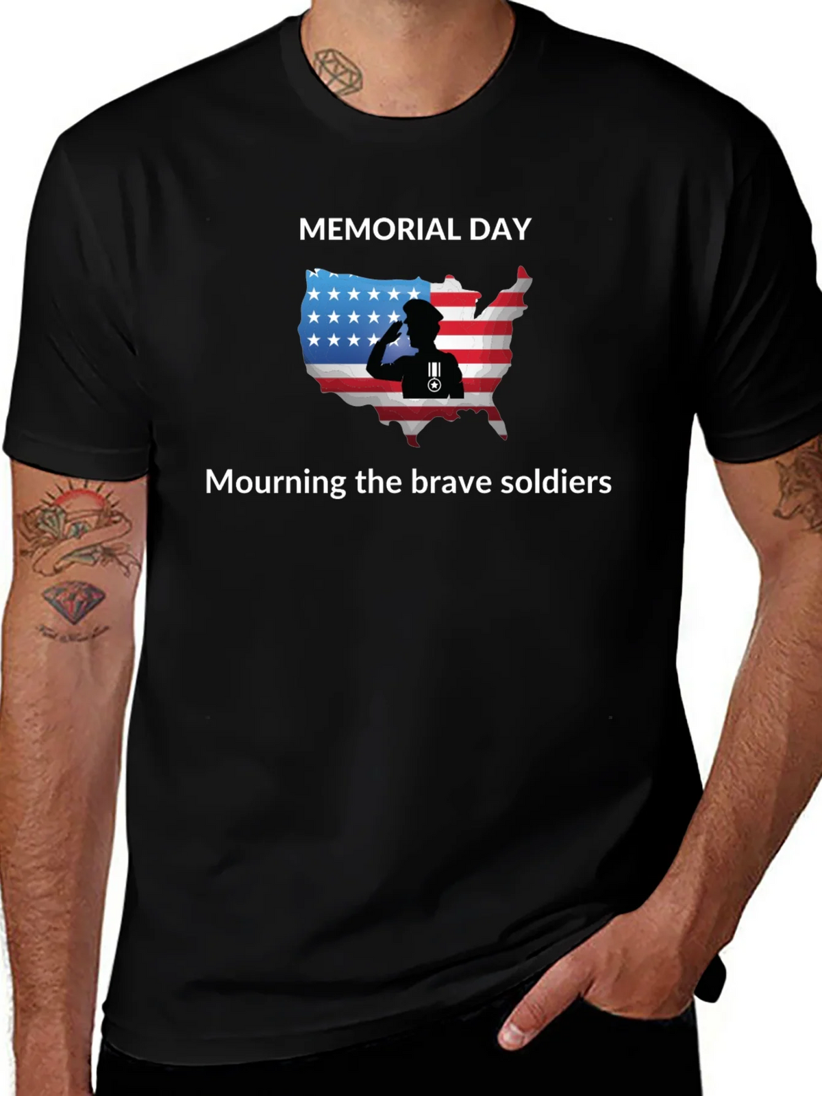 Memorial Day T-Shirt: Mourning Brave Soldiers product image 1