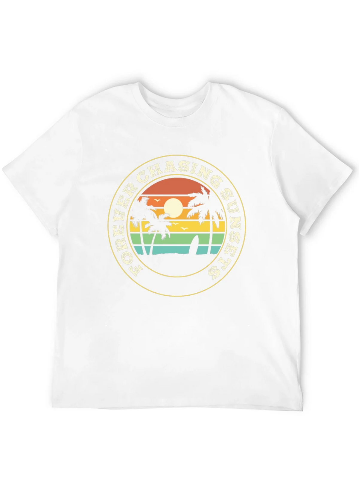Forever Chasing Sunsets Black Graphic Tee product image 3