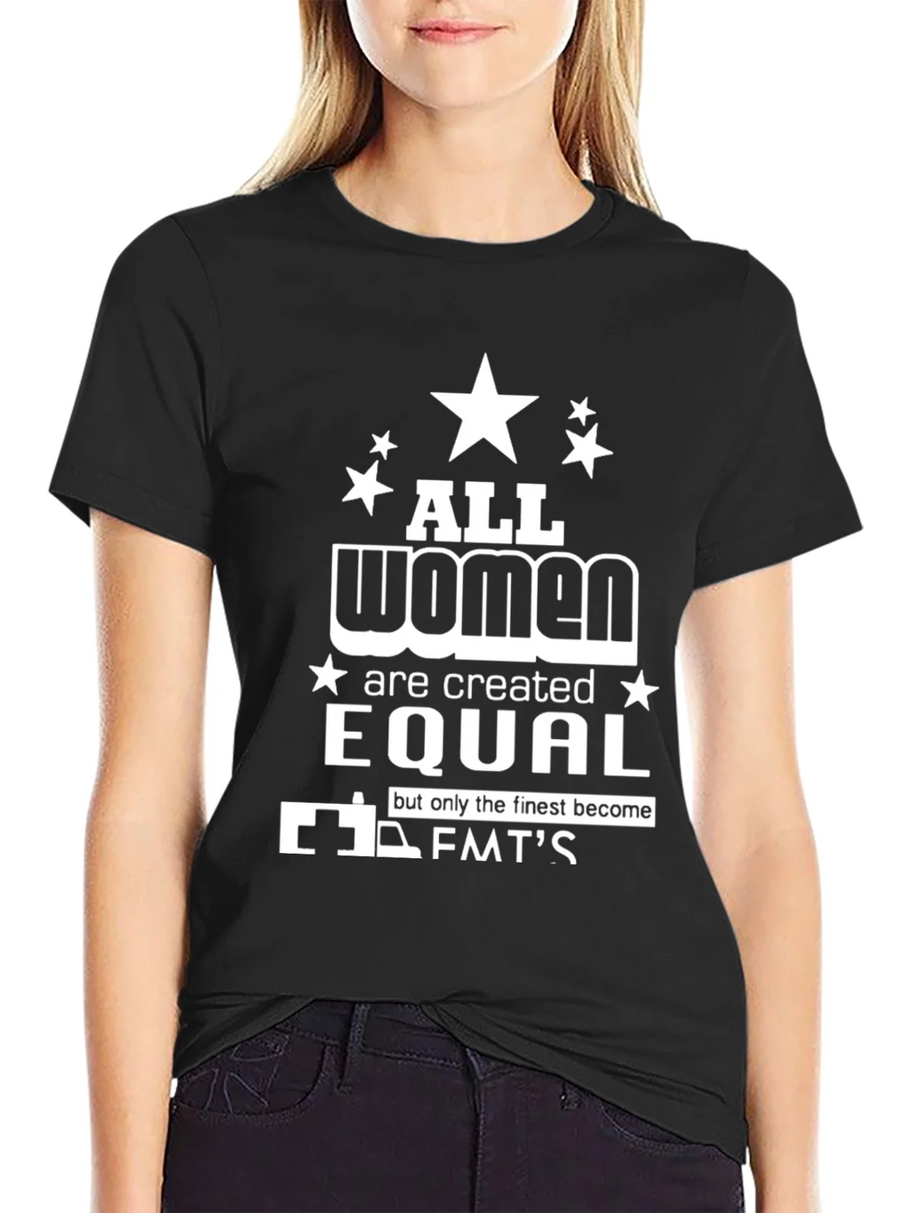 All Women Are Created Equal EMT T-Shirt product image 5
