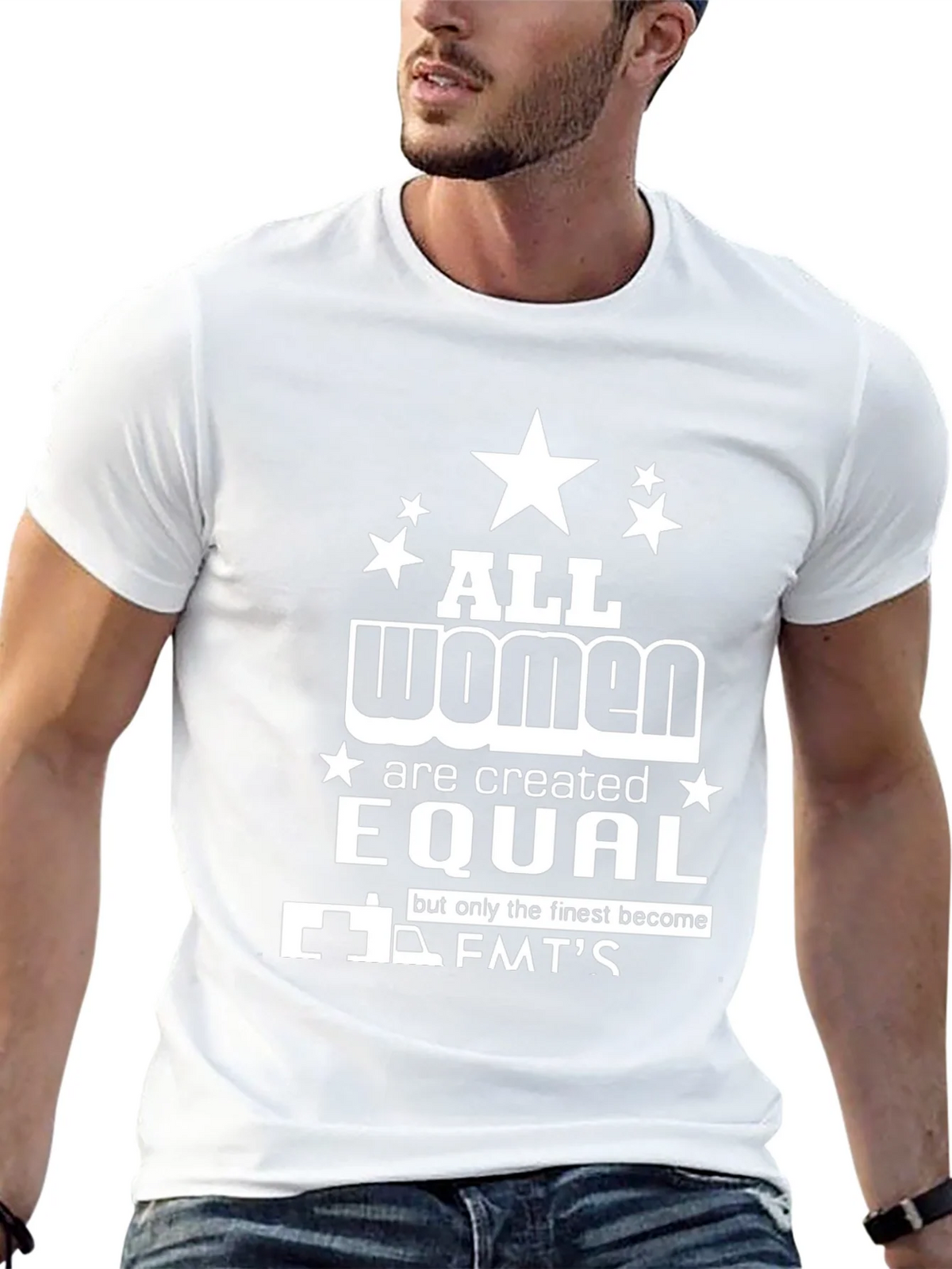 All Women Are Created Equal EMT T-Shirt product image 4