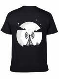 Radio Tower Graphic Tee - Nighttime Vibes product image 1