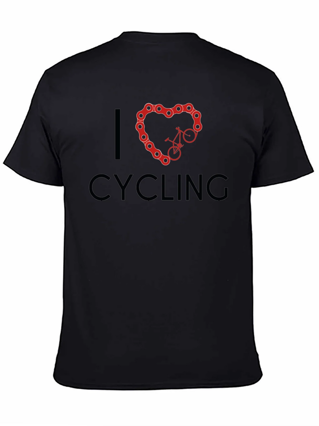 I Heart Cycling Black T-Shirt product image 7
