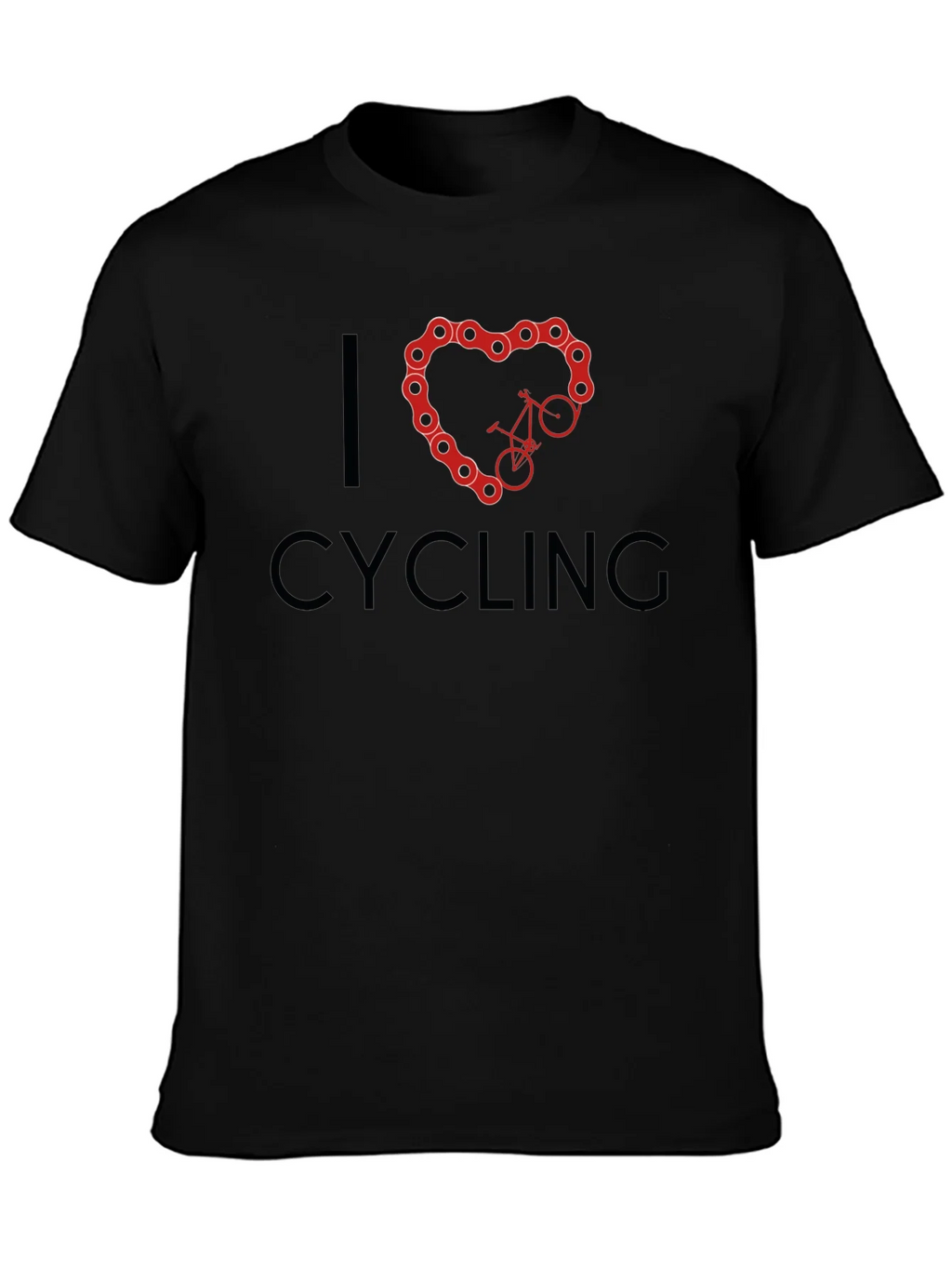 I Heart Cycling Black T-Shirt product image 6