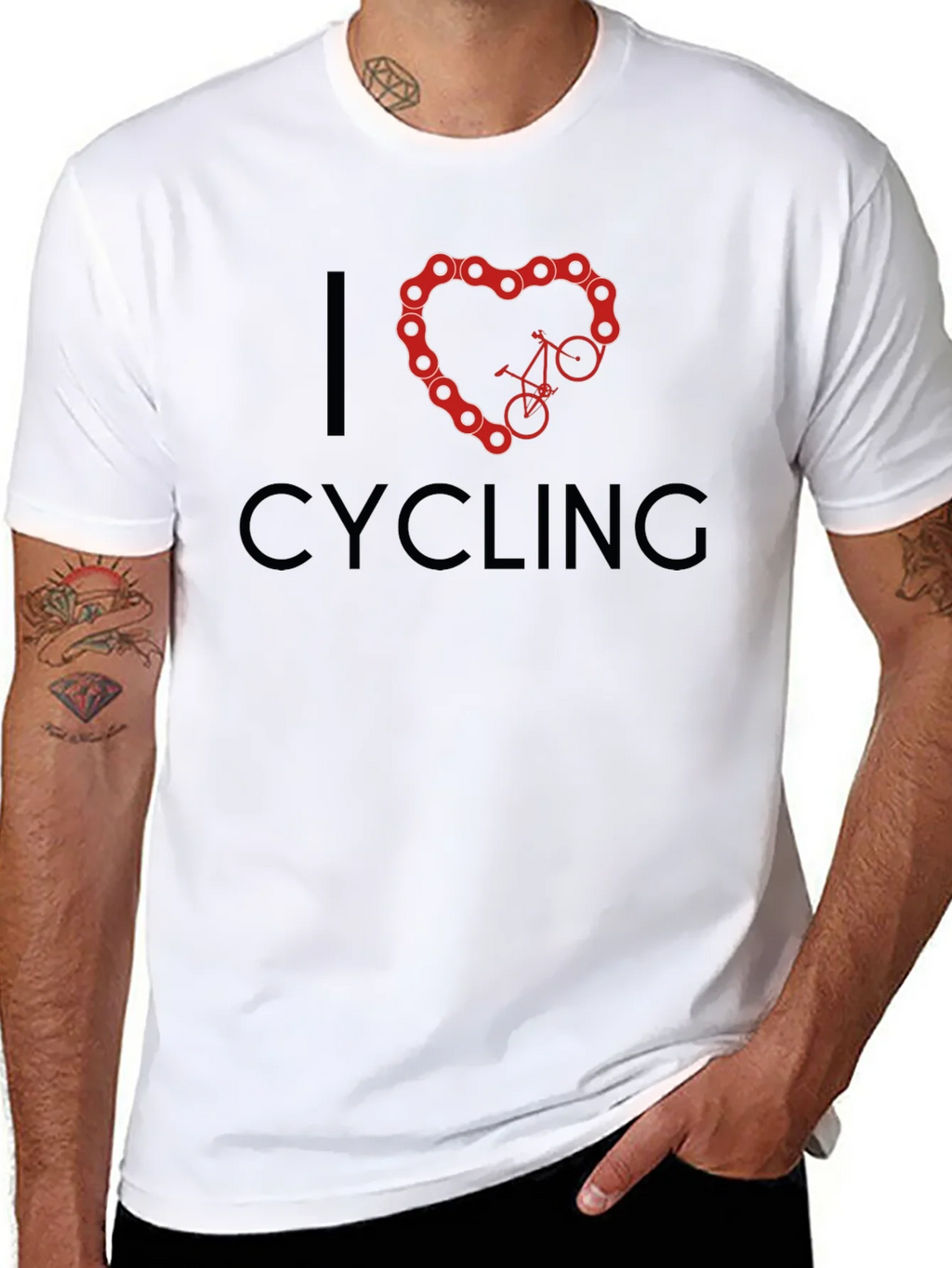I Heart Cycling Black T-Shirt product image 10