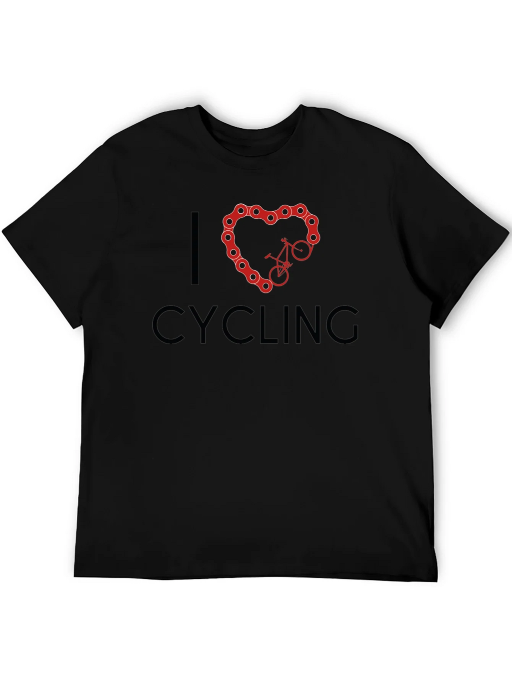 I Heart Cycling Black T-Shirt product image 8