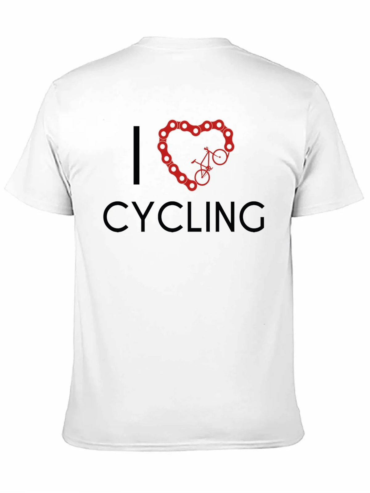 I Heart Cycling Black T-Shirt product image 2