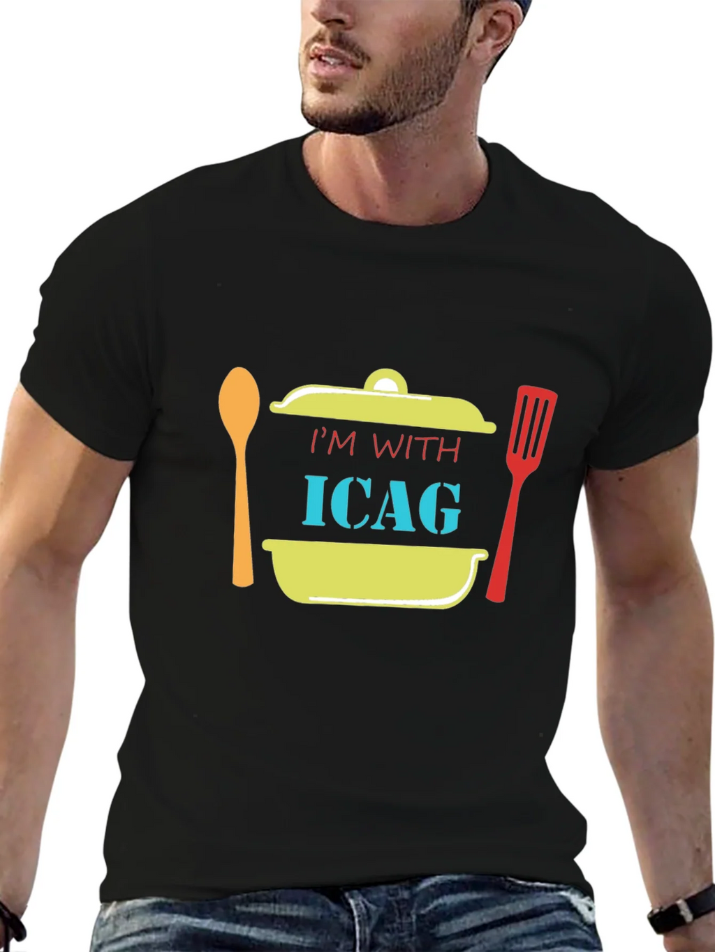 Im With ICAG Funny Cooking T-Shirt product image 9