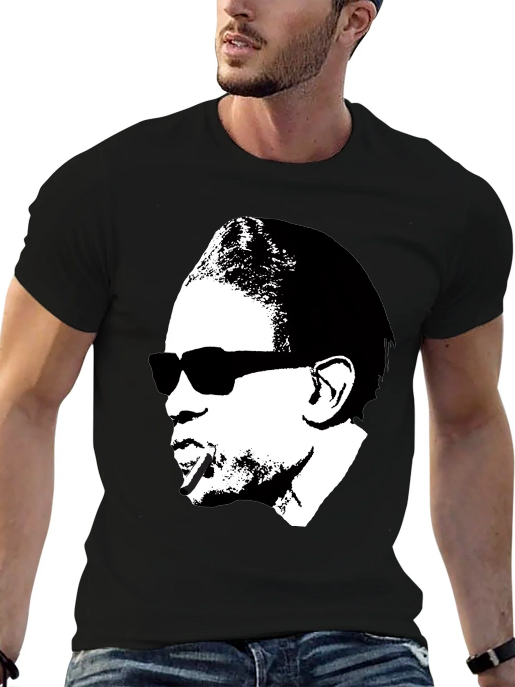 Retro Silhouette Graphic Tee - Black product image 9