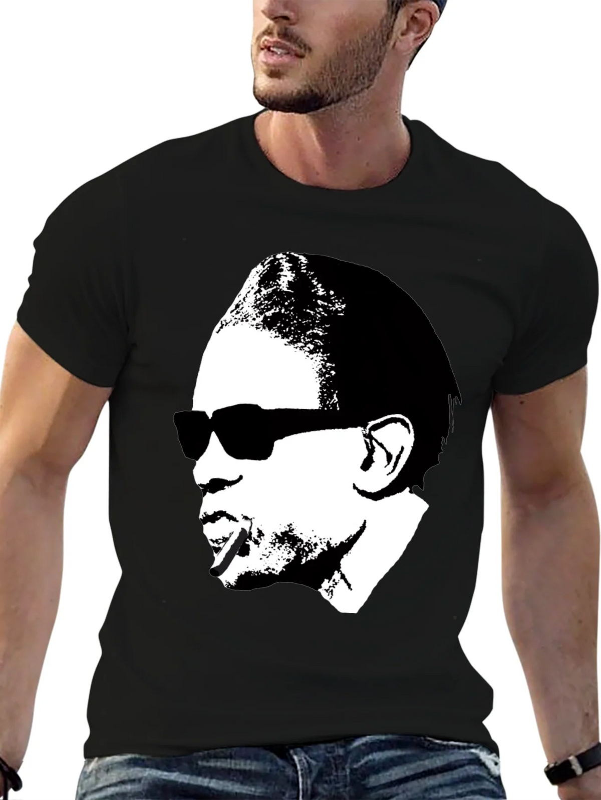 Retro Silhouette Graphic Tee - Black product image 9