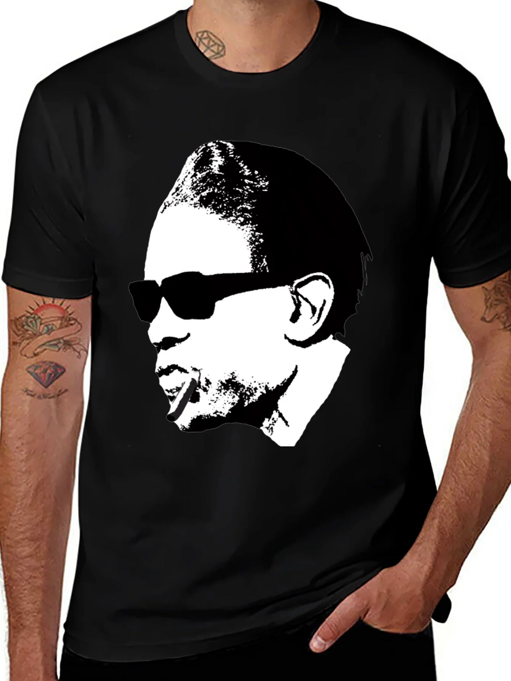 Retro Silhouette Graphic Tee - Black product image 1