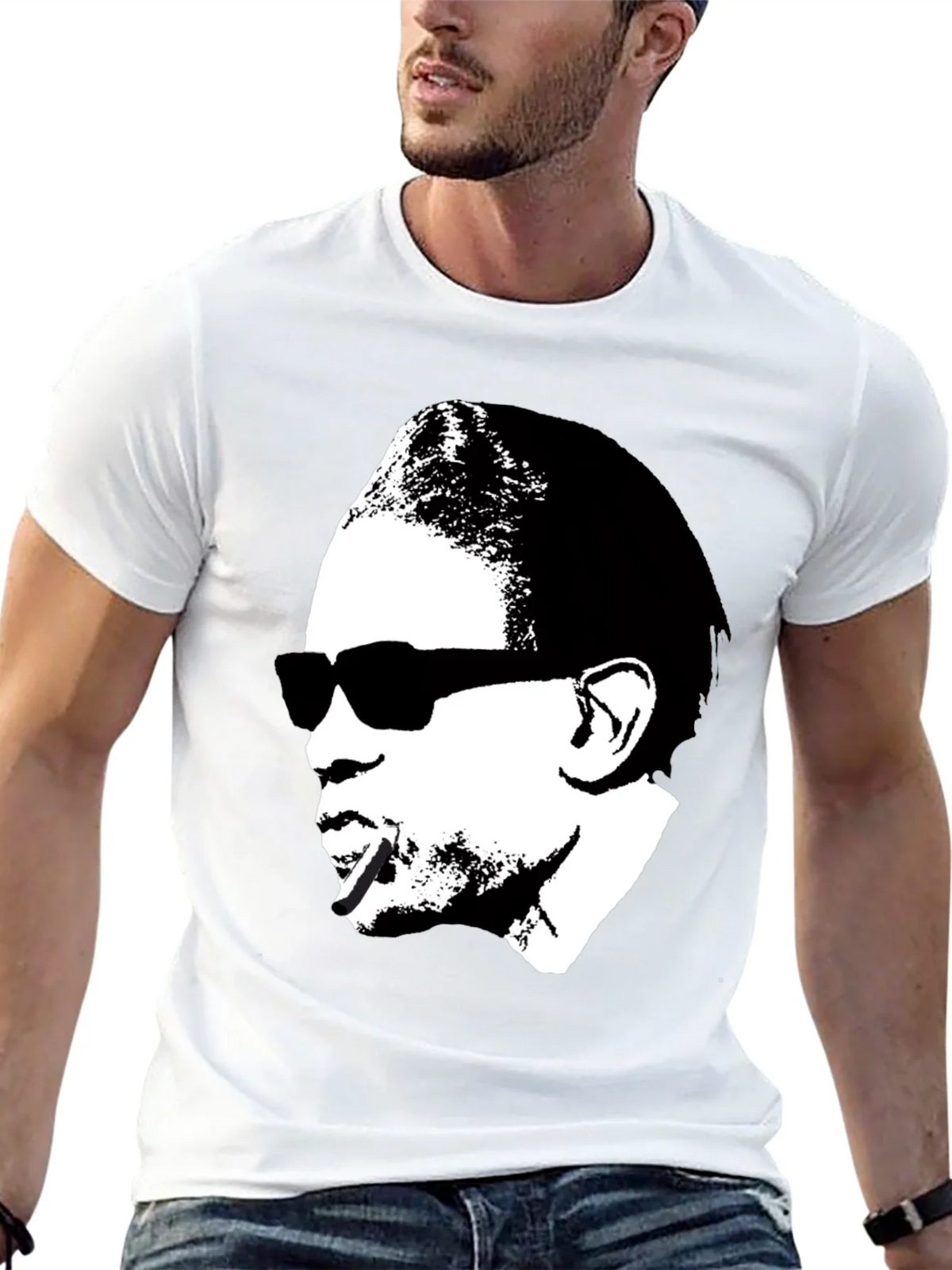 Retro Silhouette Graphic Tee - Black product image 4