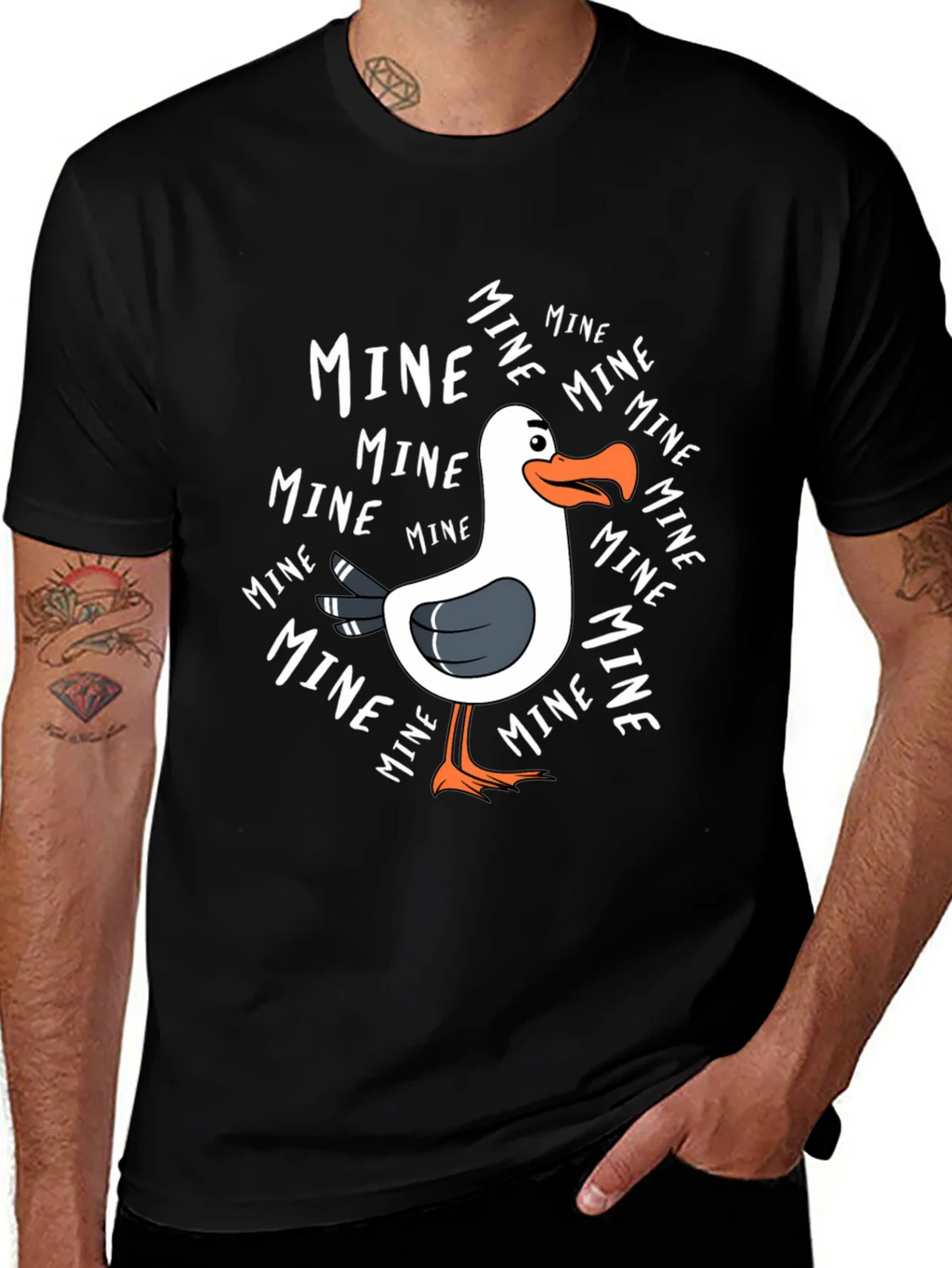 Mine! Seagull Graphic Tee - Novelty T-Shirt product image 1