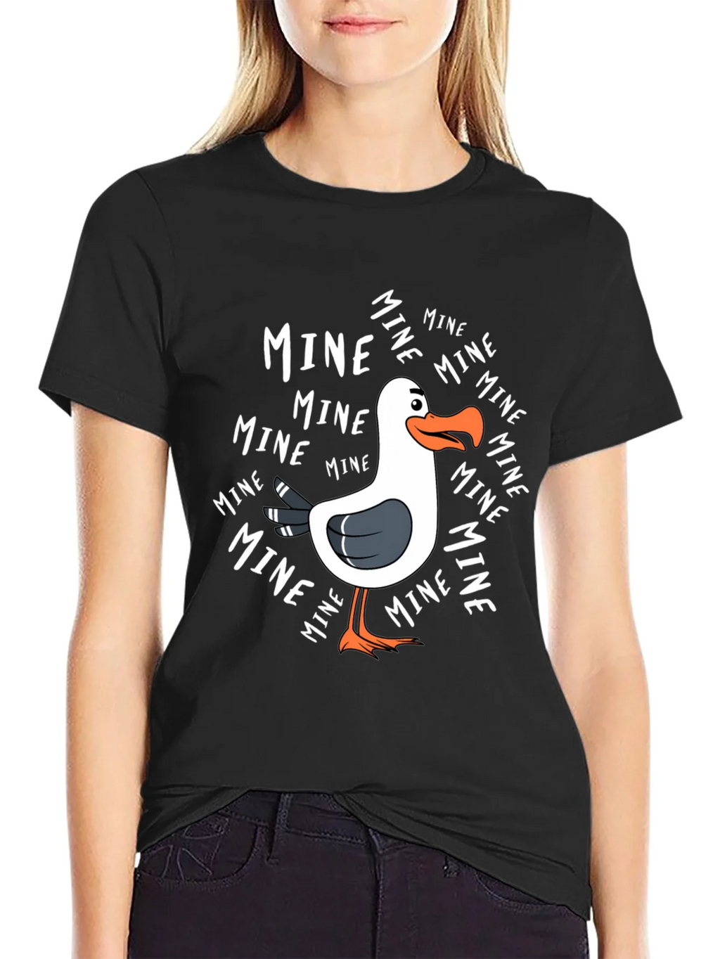 Mine! Seagull Graphic Tee - Novelty T-Shirt product image 5