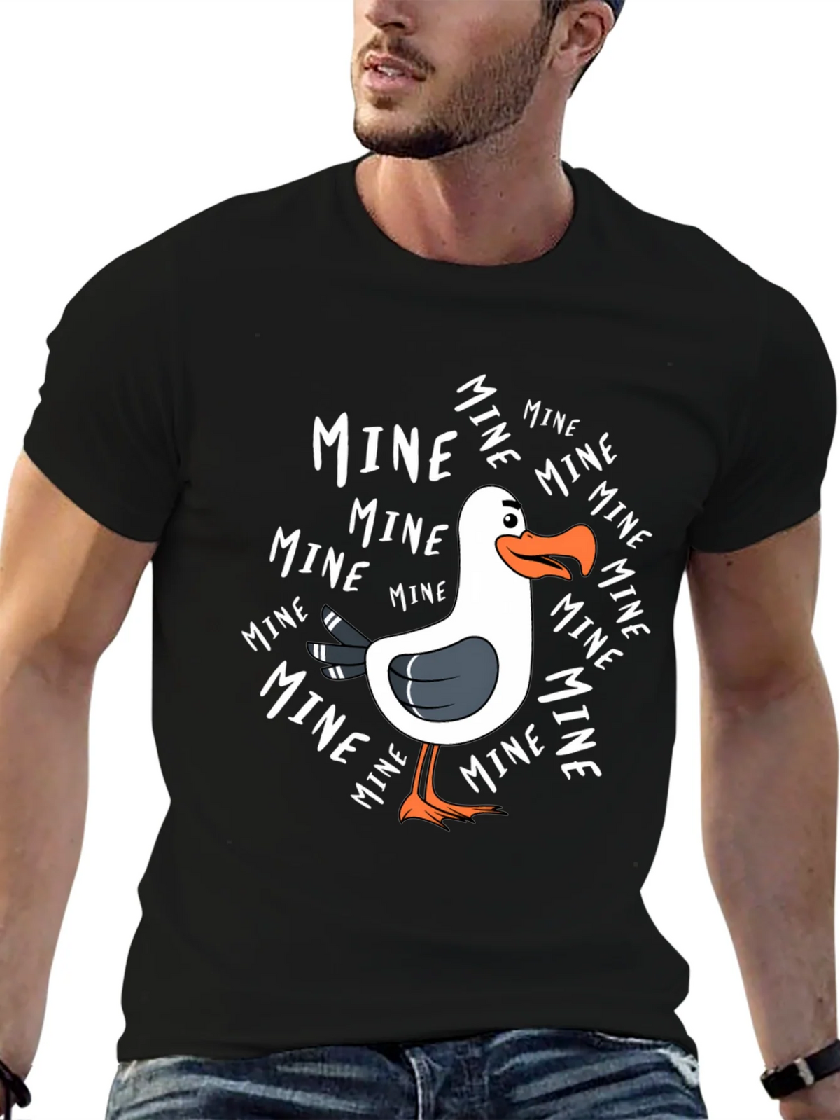 Mine! Seagull Graphic Tee - Novelty T-Shirt product image 9