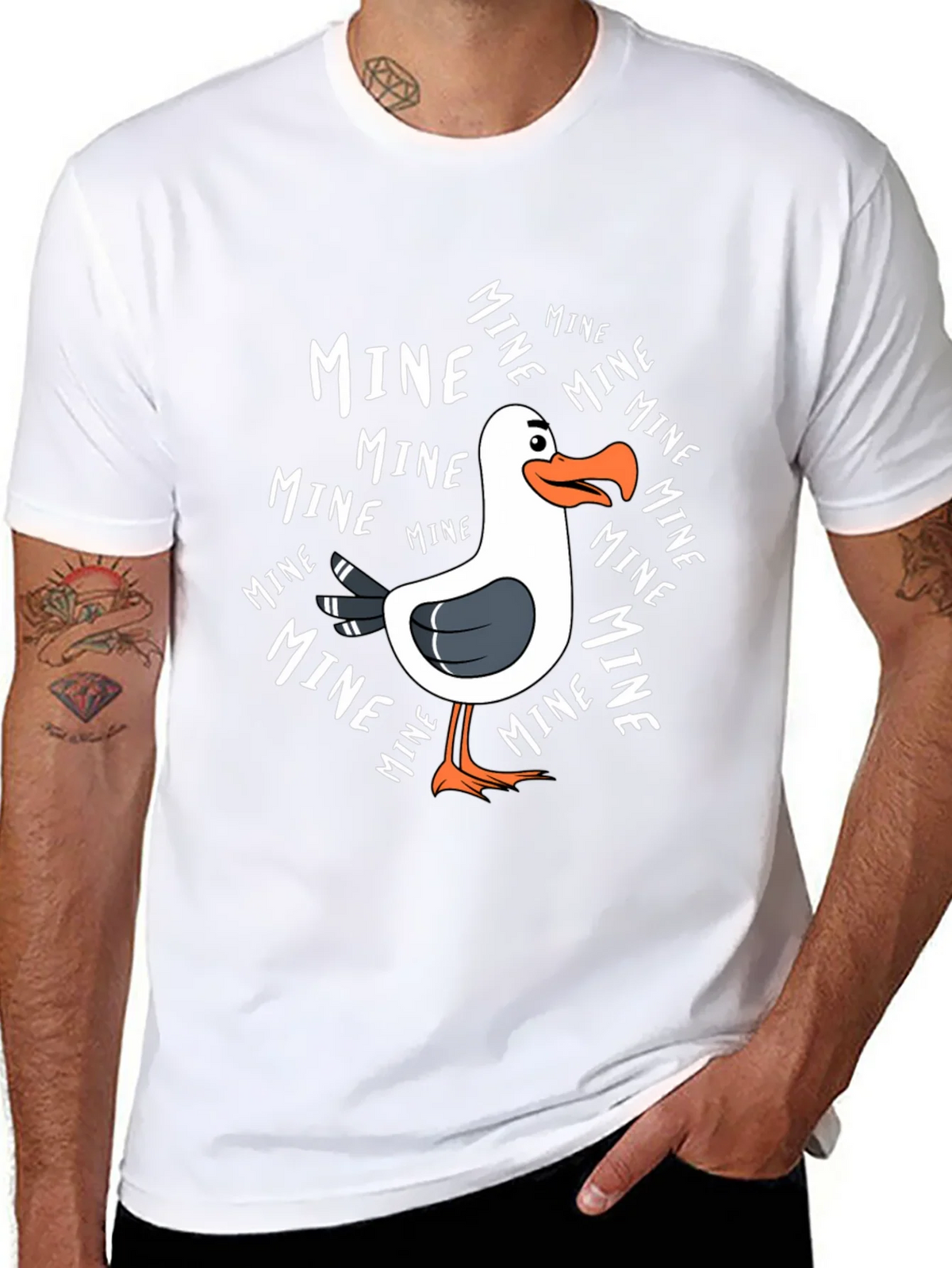 Mine! Seagull Graphic Tee - Novelty T-Shirt product image 10