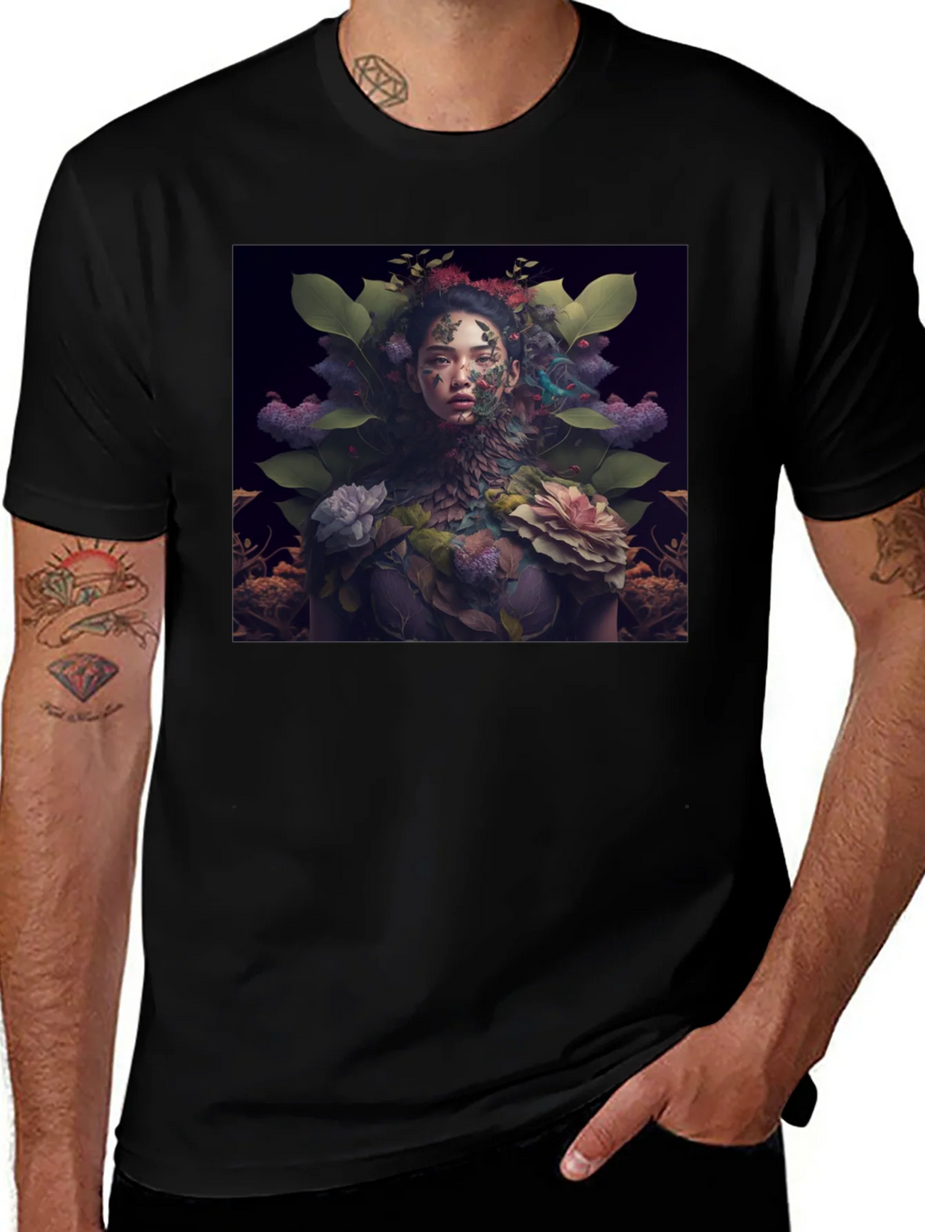 Nature Art Black T-Shirt product image 1