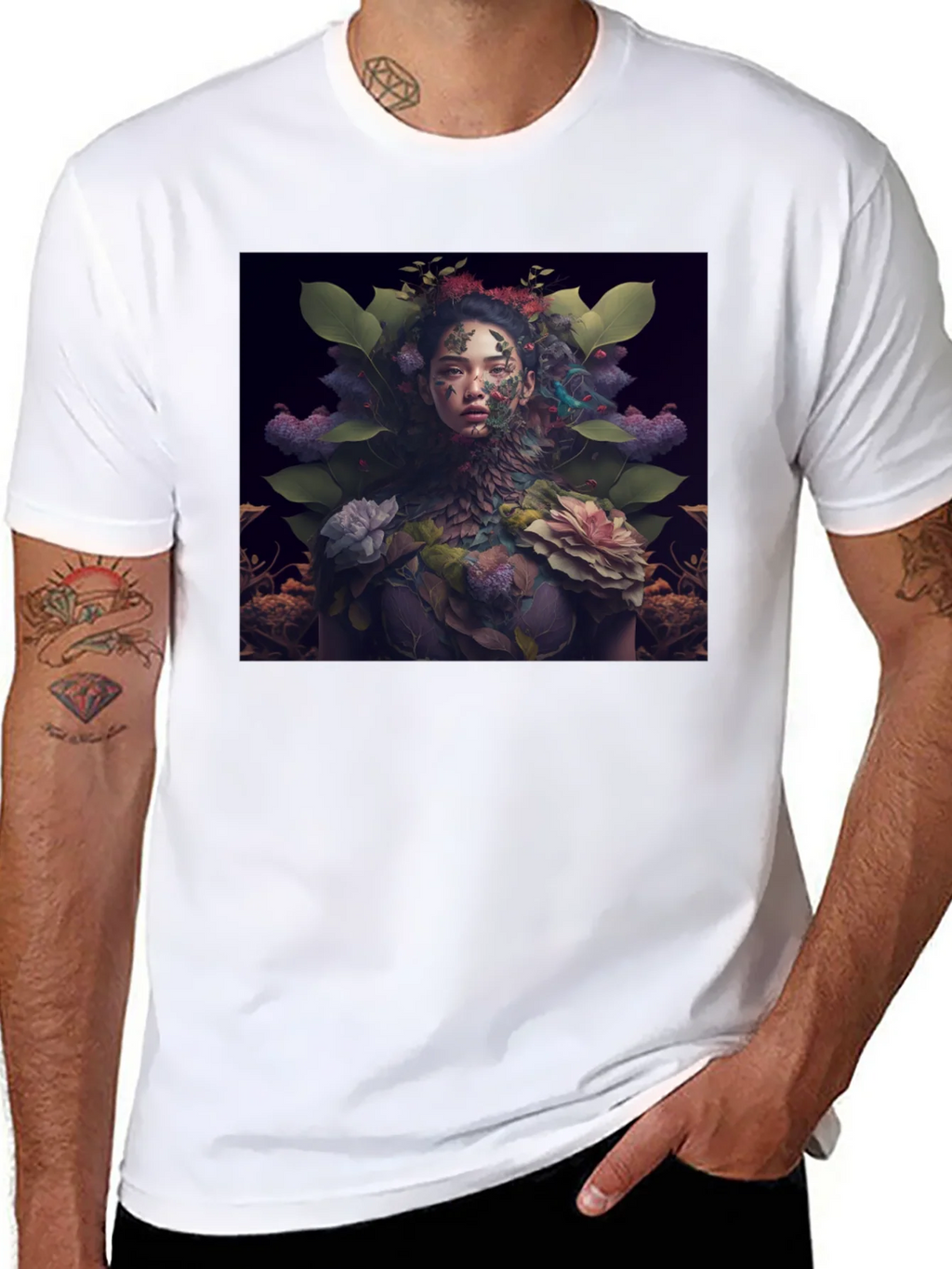 Nature Art Black T-Shirt product image 5