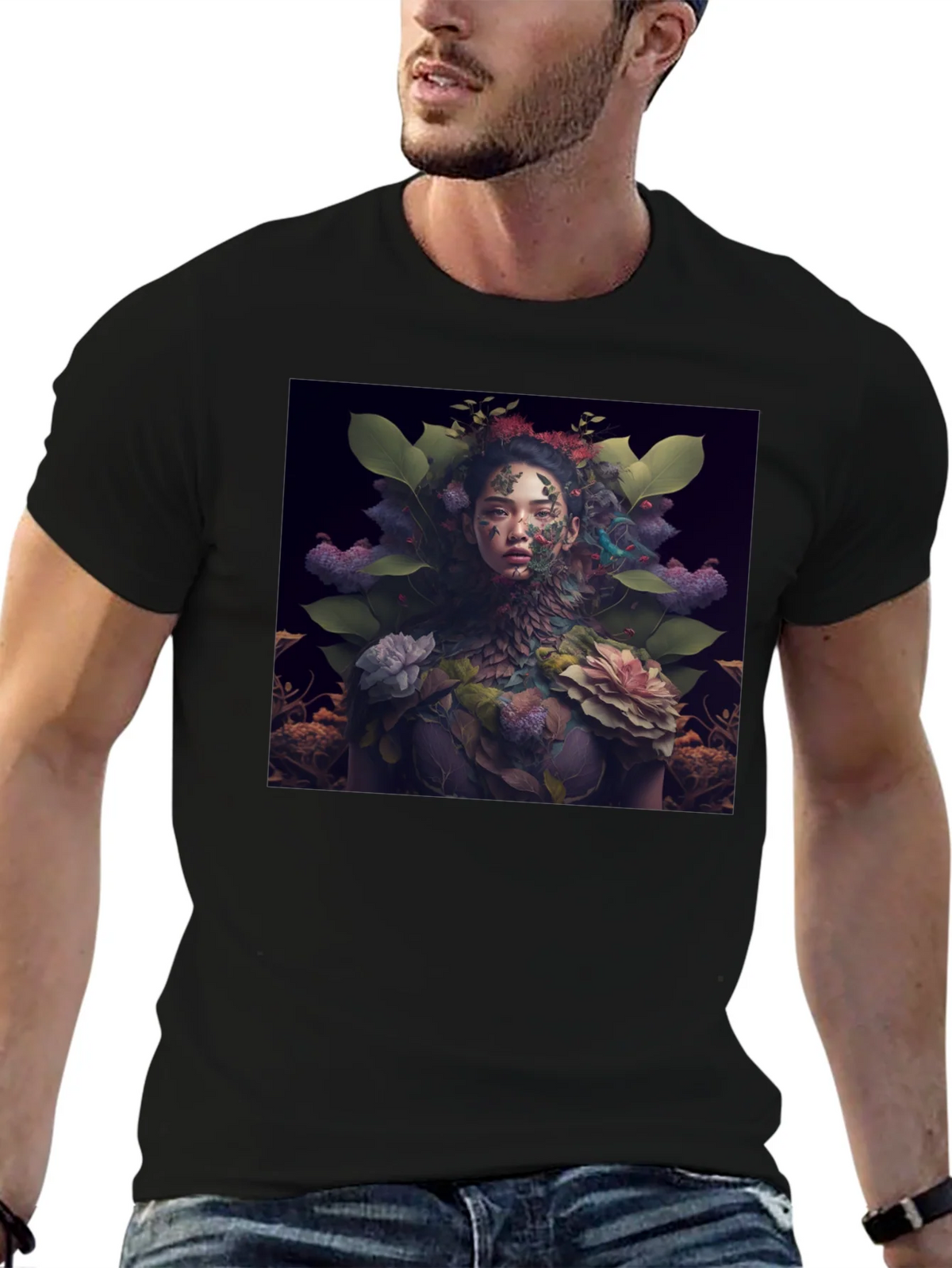 Nature Art Black T-Shirt product image 4