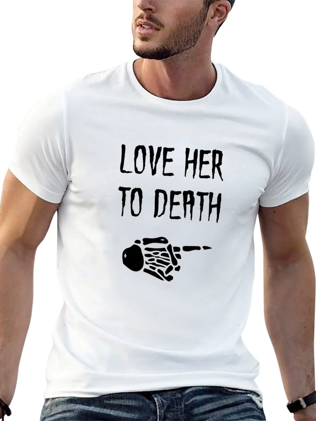 Love Her to Death Graphic Tee - Black product image 4
