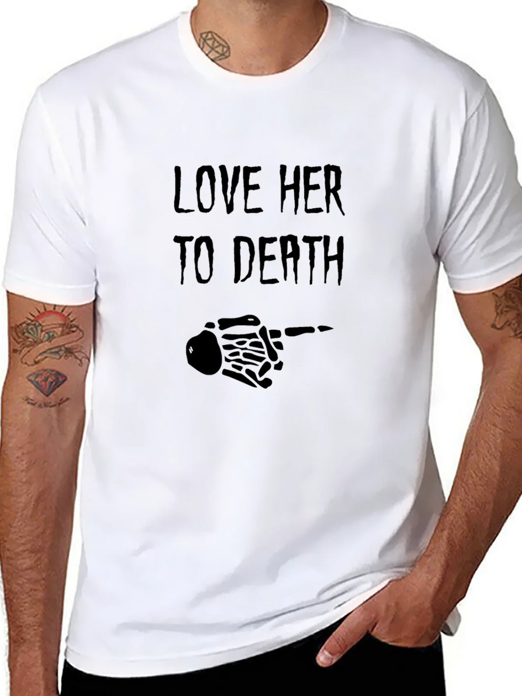 Love Her to Death Graphic Tee - Black product image 10