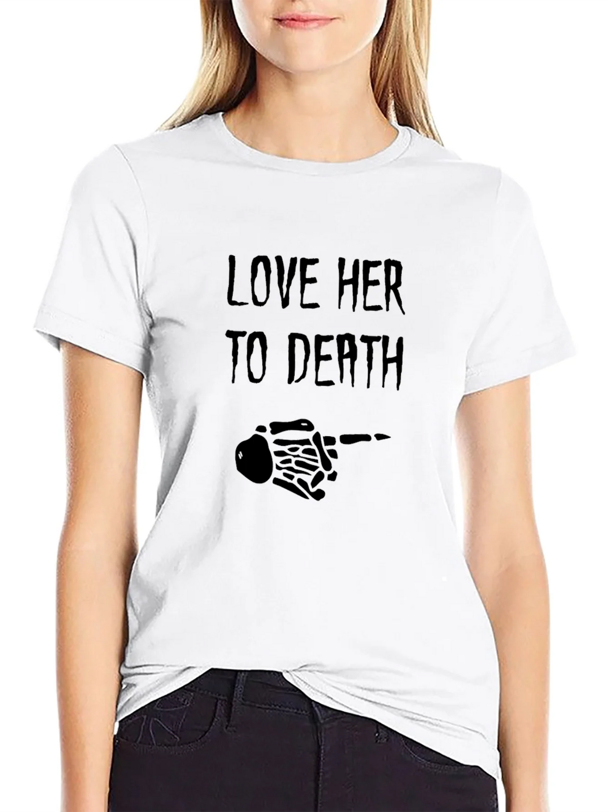 Love Her to Death Graphic Tee - Black product image 11