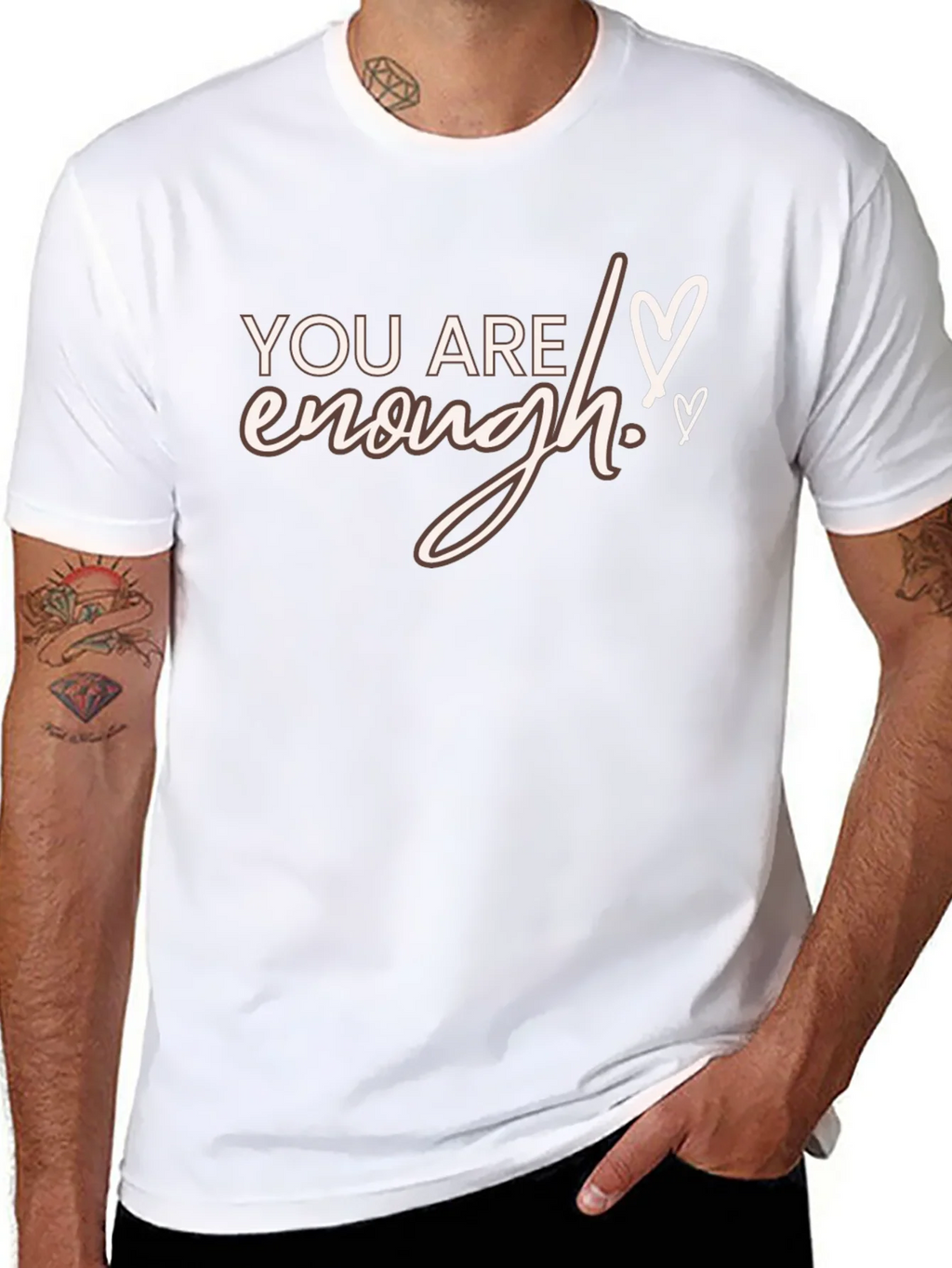 You Are Enough Graphic Tee - Black product image 10