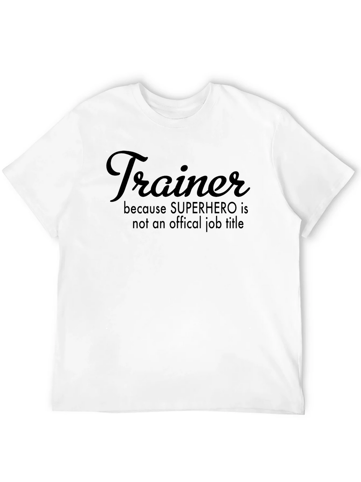 Trainer Superhero Job Title T-Shirt product image 3
