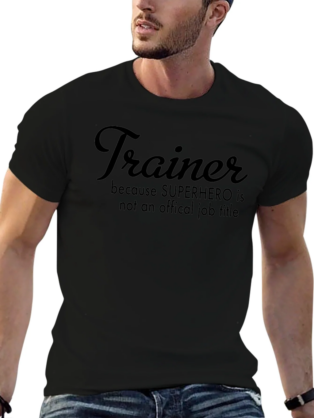 Trainer Superhero Job Title T-Shirt product image 9