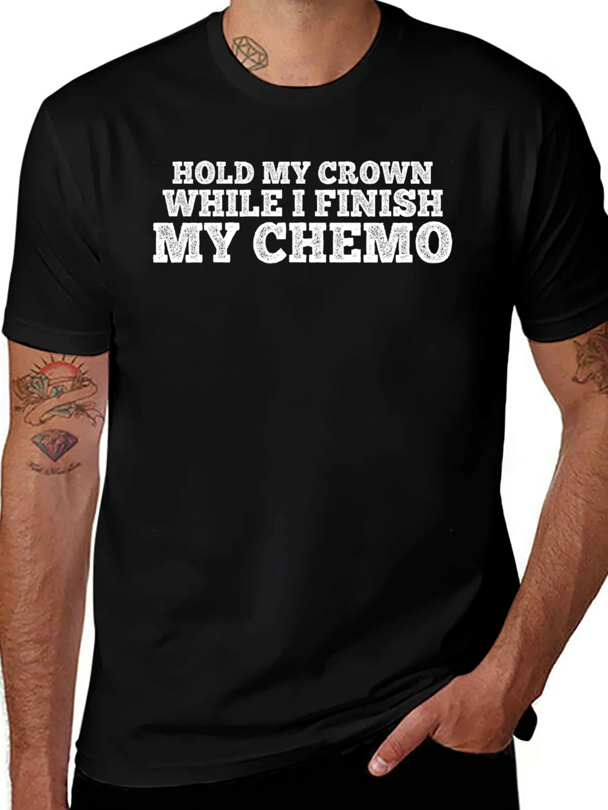 Hold My Crown While I Finish My Chemo T-Shirt product image 1