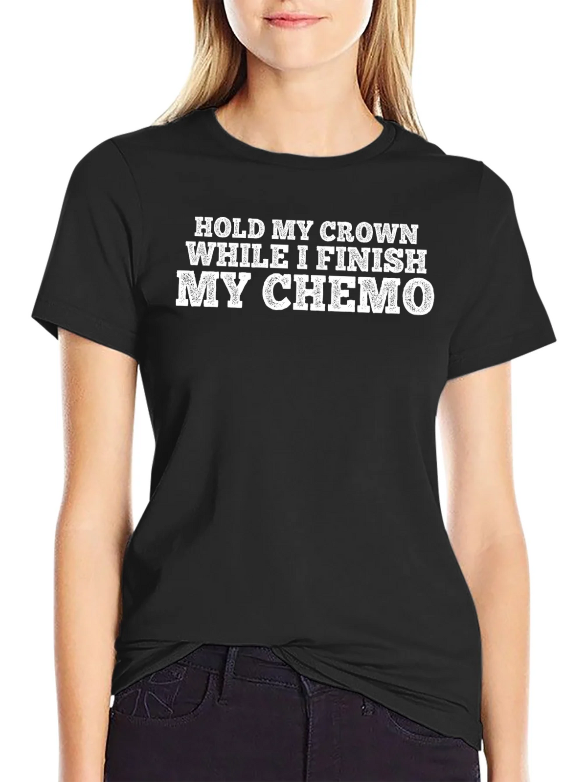 Hold My Crown While I Finish My Chemo T-Shirt product image 5