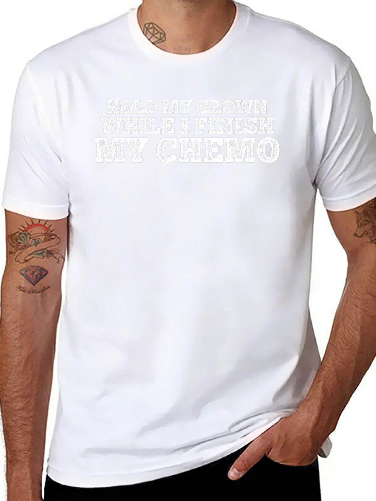 Hold My Crown While I Finish My Chemo T-Shirt product image 10