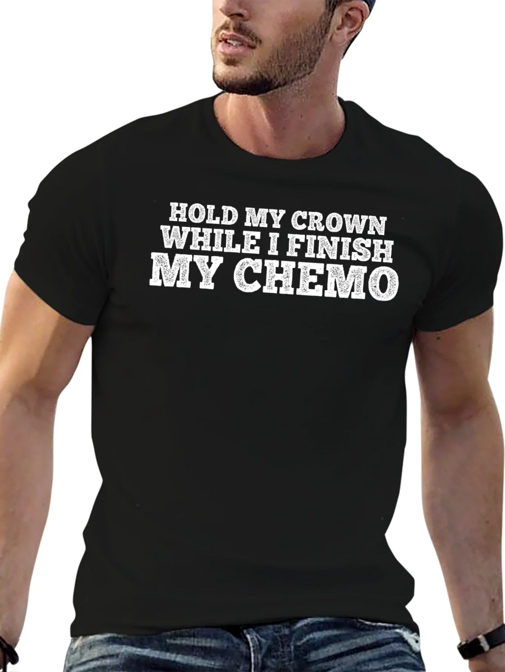 Hold My Crown While I Finish My Chemo T-Shirt product image 9