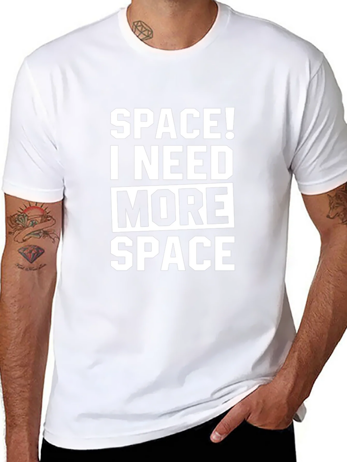 Space! I Need More Black T-Shirt product image 10