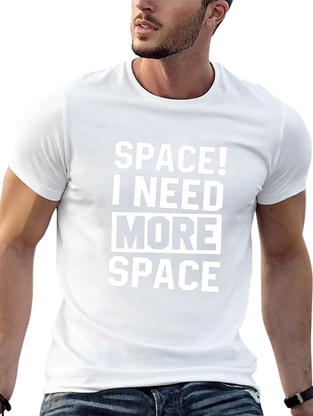 Space! I Need More Black T-Shirt product image 4
