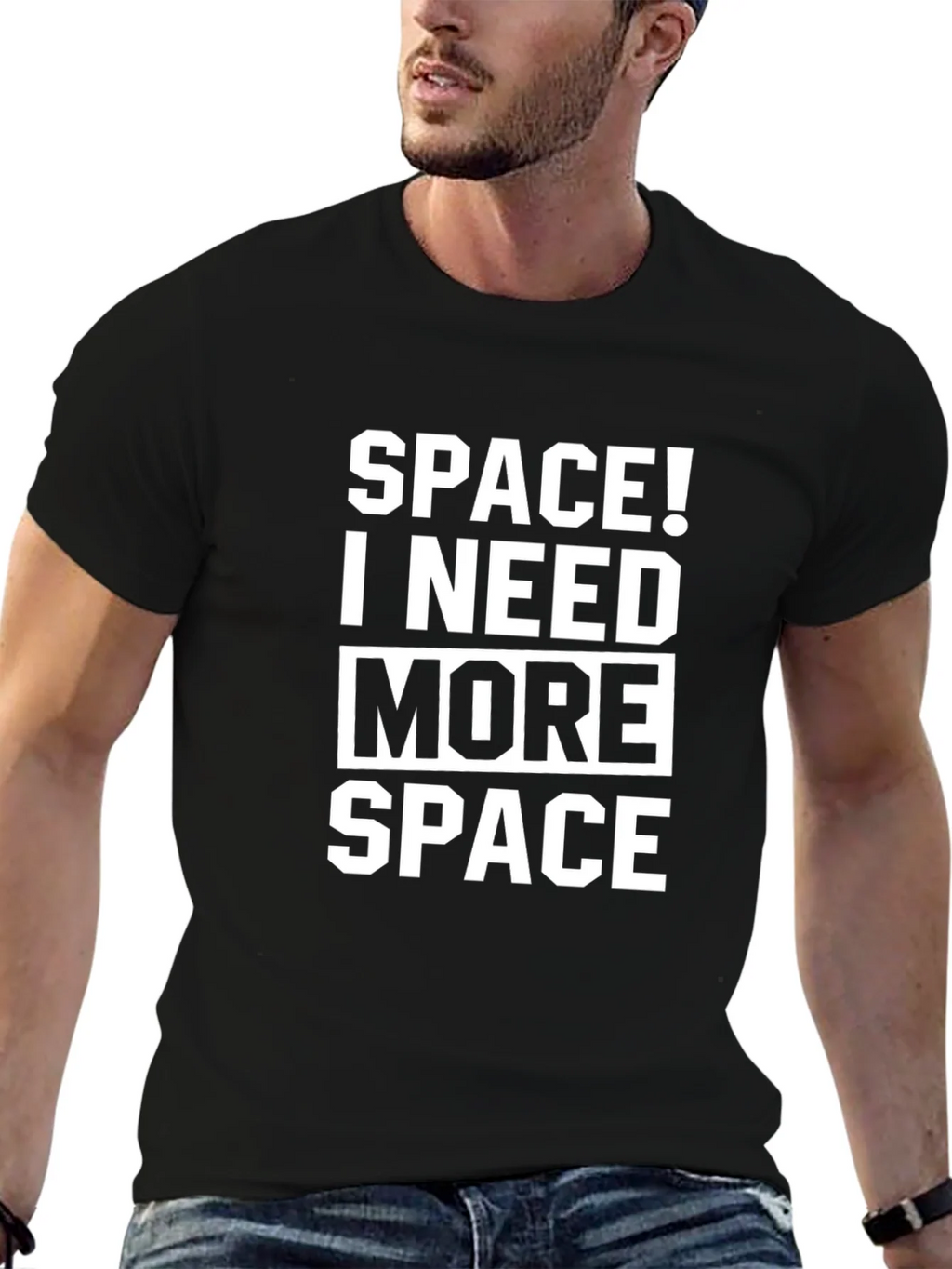 Space! I Need More Black T-Shirt product image 9