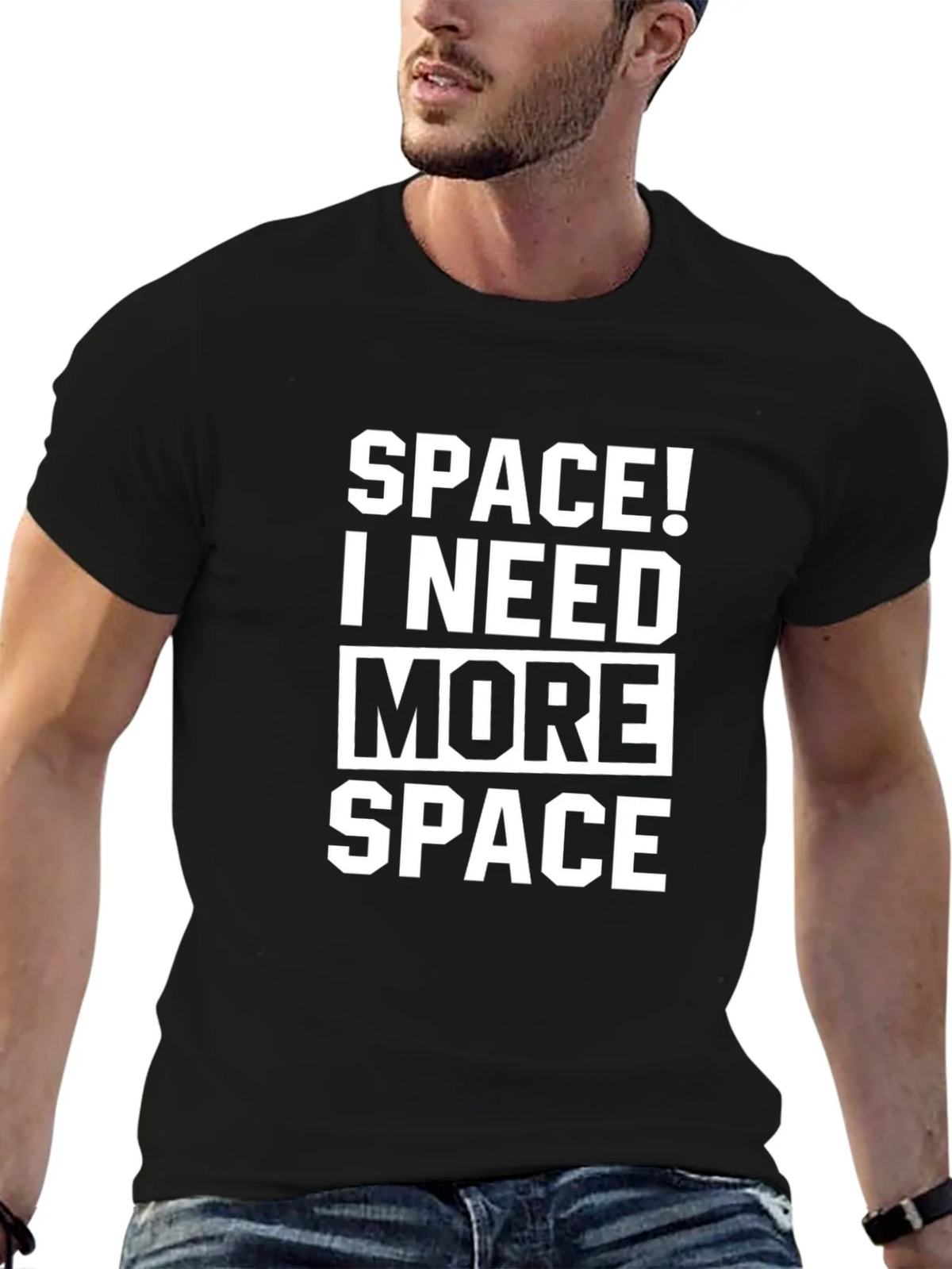 Space! I Need More Black T-Shirt product image 9