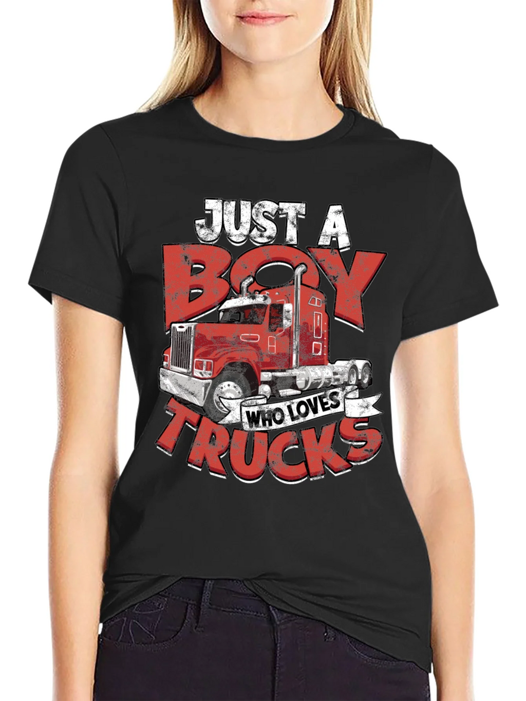 Boy Who Loves Trucks T-Shirt product image 1