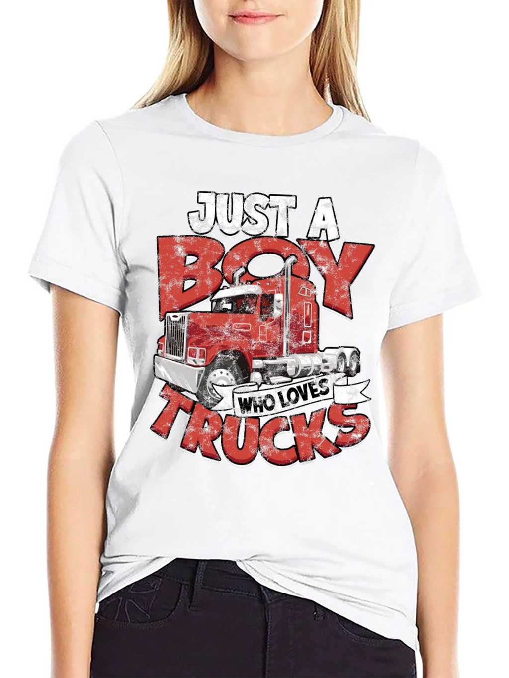 Boy Who Loves Trucks T-Shirt product image 2