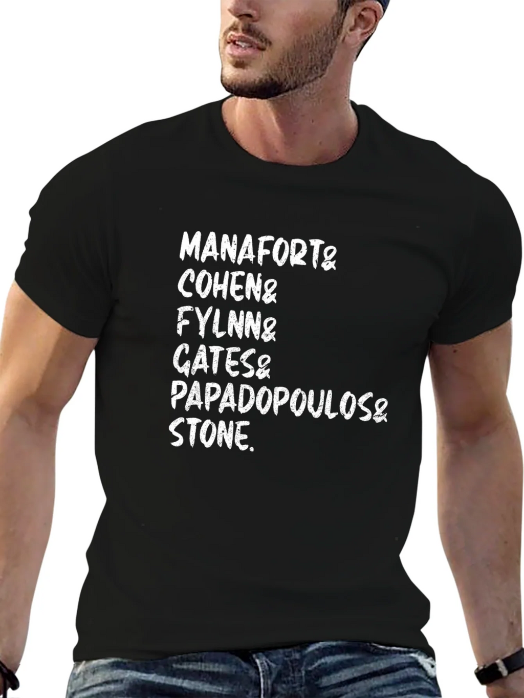 Manafort Cohen Flynn Gates Papadopoulos Stone T-Shirt product image 9