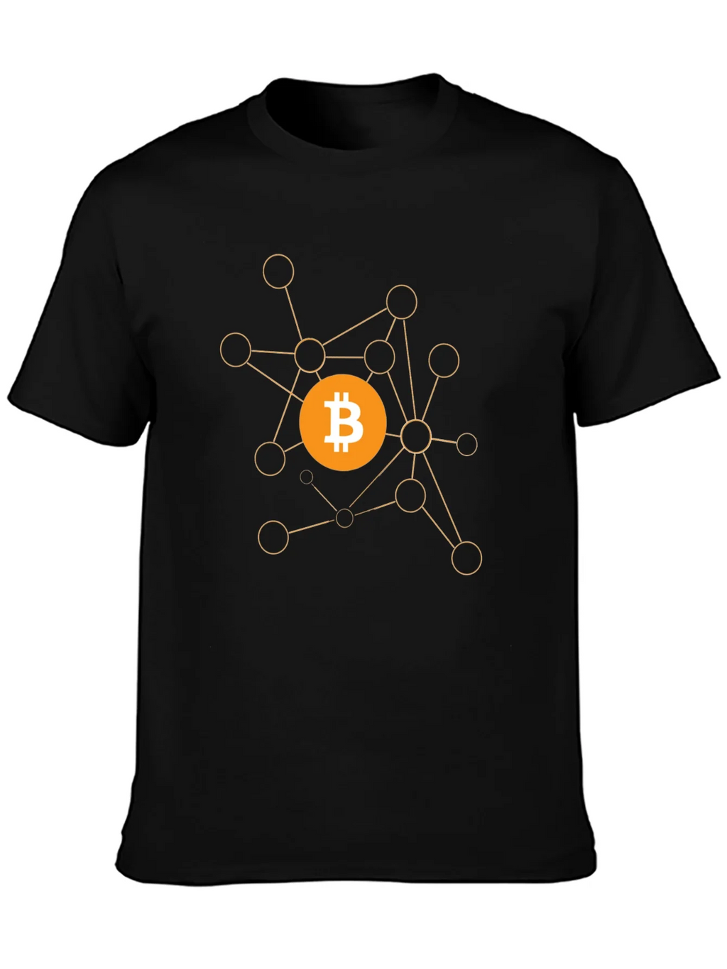 Bitcoin Crypto Network Black T-Shirt product image 6