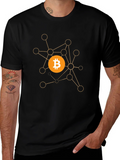 Bitcoin Crypto Network Black T-Shirt product image 1