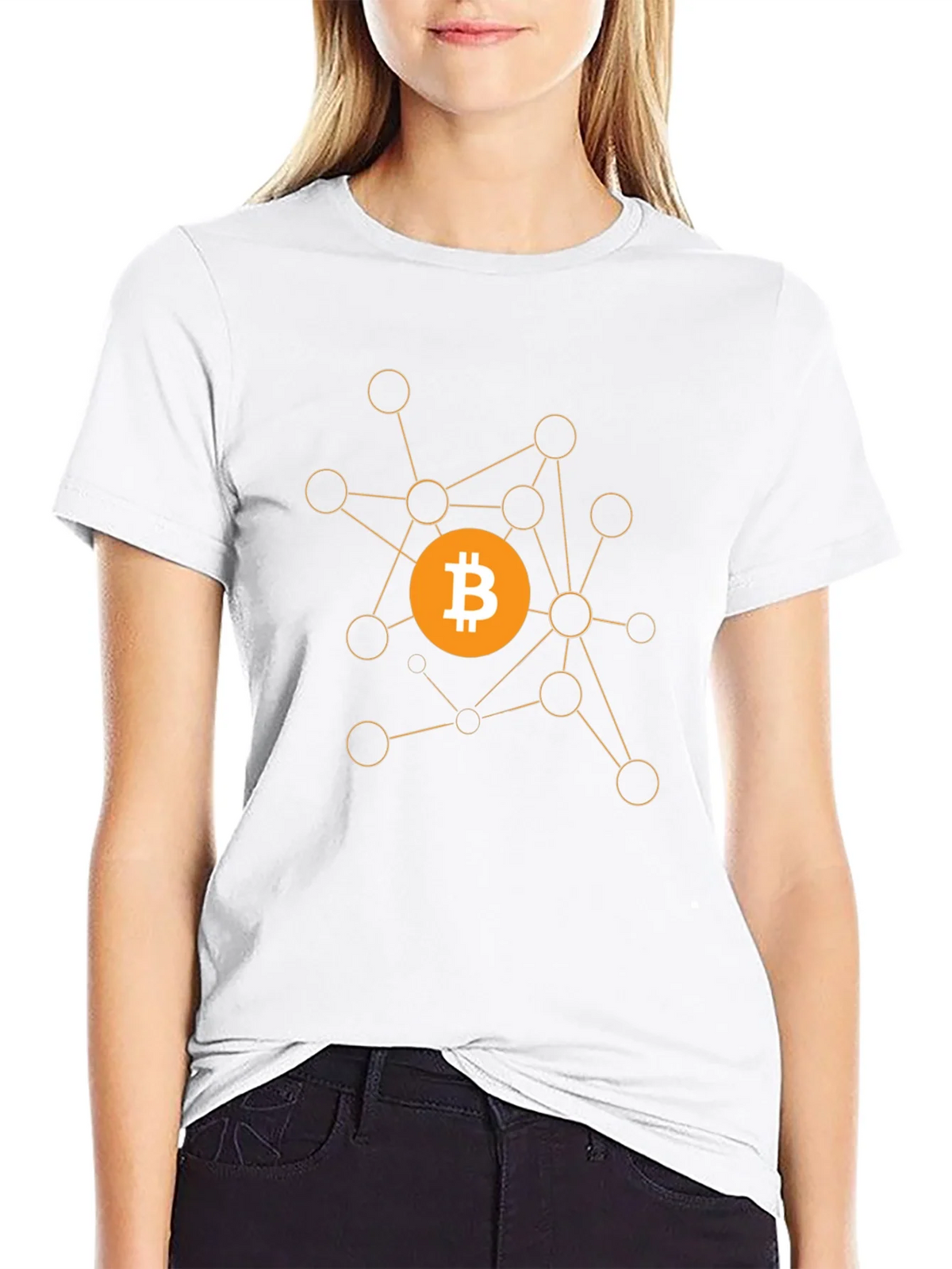 Bitcoin Crypto Network Black T-Shirt product image 11
