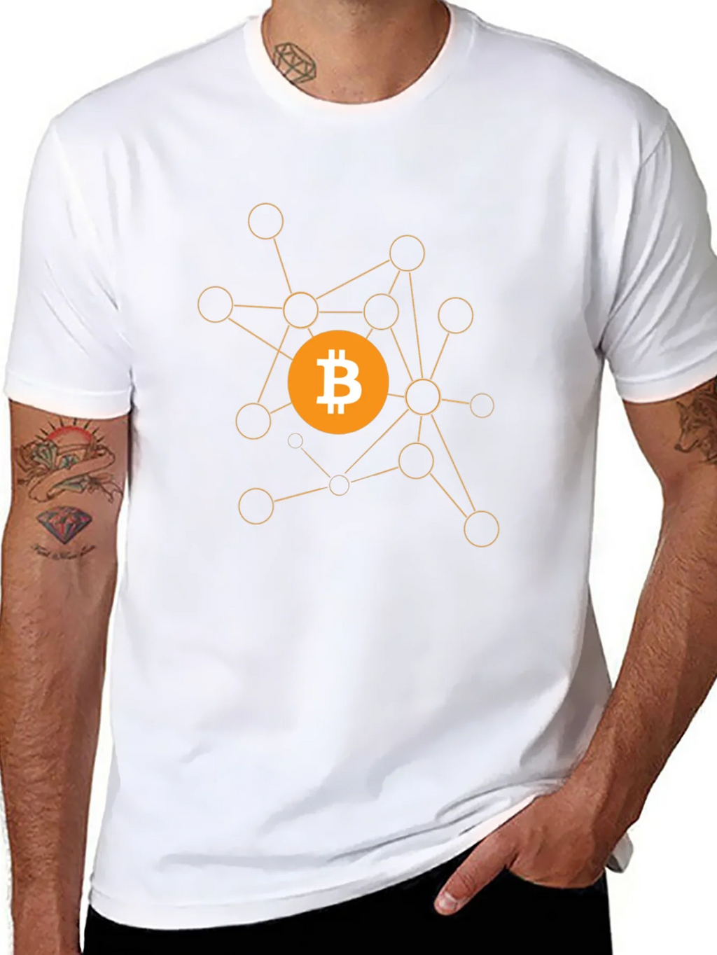 Bitcoin Crypto Network Black T-Shirt product image 10