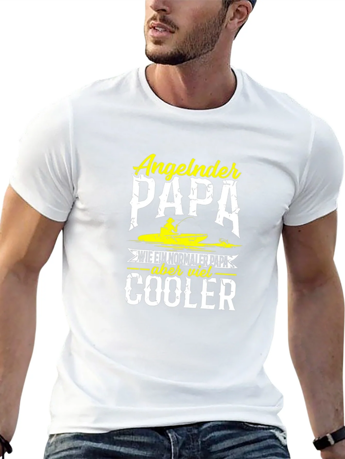 Angeln Papa Cooler Fishing Dad T-Shirt product image 4