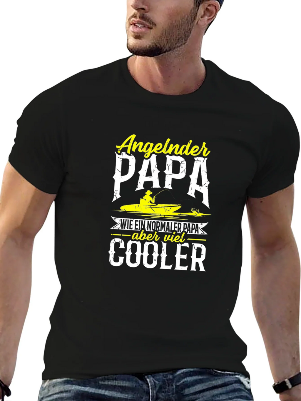 Angeln Papa Cooler Fishing Dad T-Shirt product image 9
