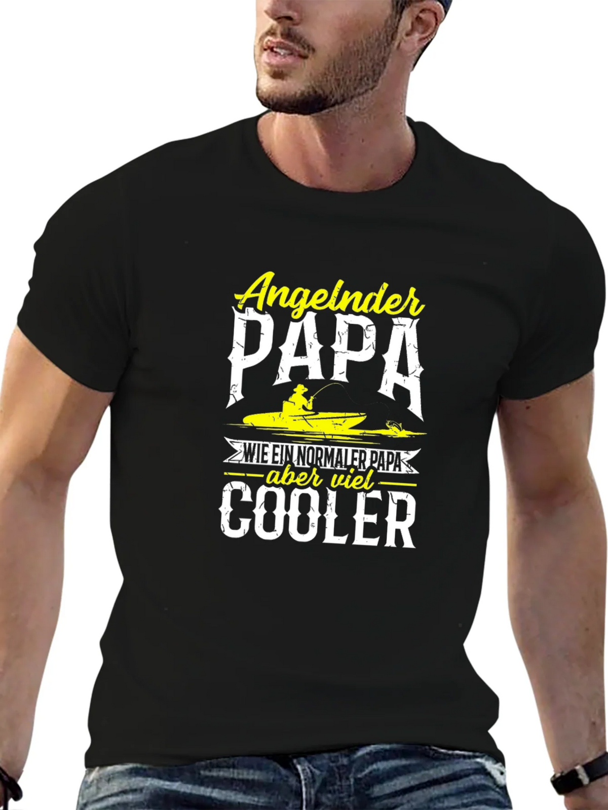 Angeln Papa Cooler Fishing Dad T-Shirt product image 9